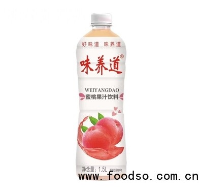 味養(yǎng)道蜜桃果汁飲料1.5L夏季飲品招商代理