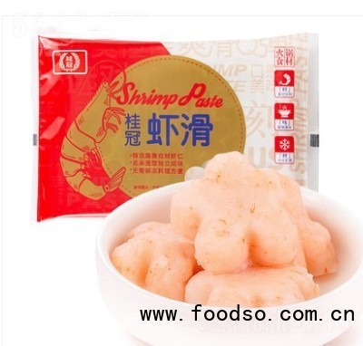 桂冠蝦滑150克火鍋蝦泥蝦丸新鮮火鍋食材配菜蝦滑關東煮豆撈冷凍