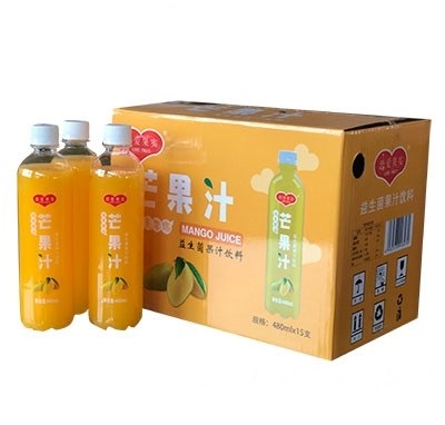 戀愛(ài)果實(shí)益生菌芒果汁飲料480mlx15瓶