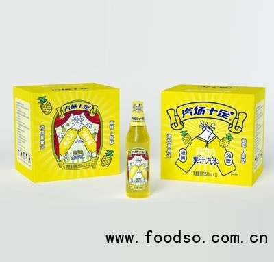 汽場十足鳳梨味果汁汽水500mlX12