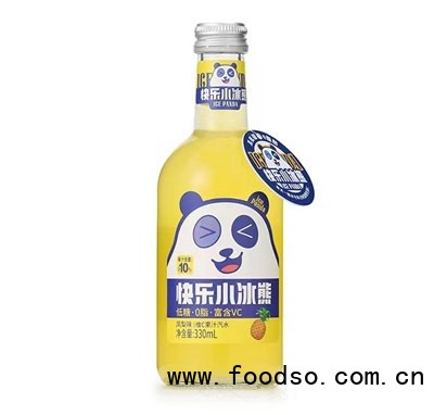 快樂小冰熊鳳梨味維C果汁汽水330ml
