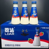 葡口荔達發(fā)酵酸奶飲品招商草莓味325ml×15瓶