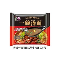 青援一碗湯面紅燒牛肉面100g